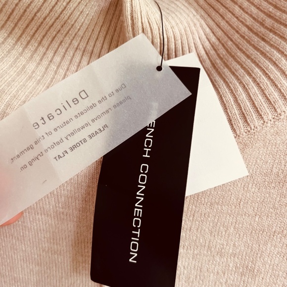 French Connection Oversize Babysoft River Knits High Neck Jumper Ton Sweater - Picture 7 of 17